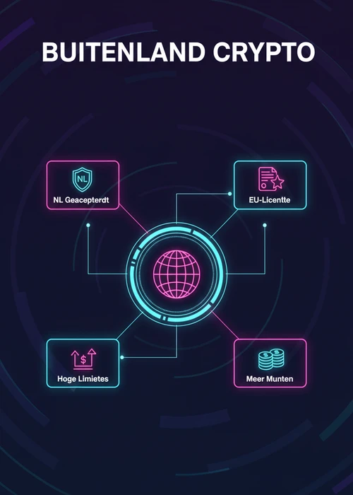 Buitenlands bitcoin casino in een radiaal overzicht: EU-licentie, meer munten, hoge limieten en NL geaccepteerd.